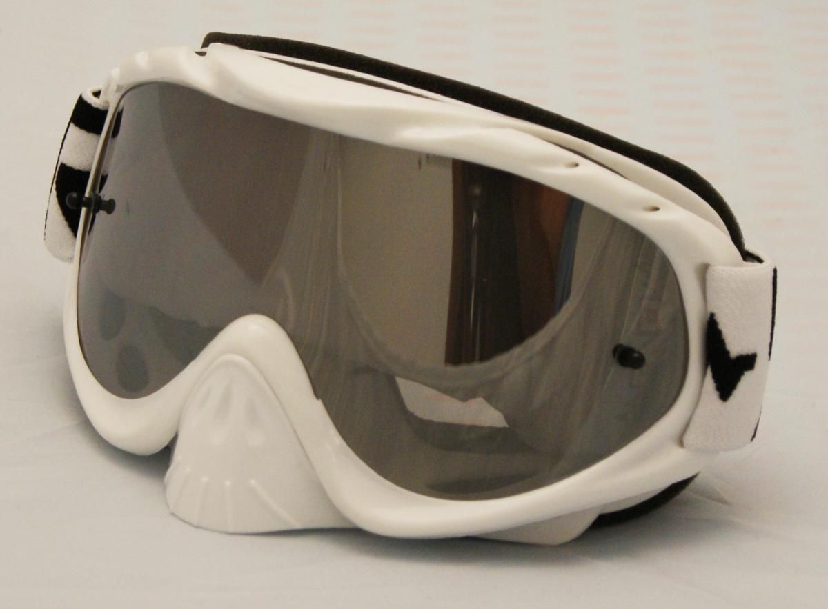 RNR HYBRID WHITE MIRRORED LENS, WHITE GOGGLE, GH22M, MIRRORED LENS