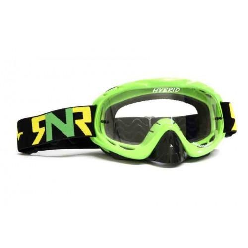 RNR HYBRID LIME GREEN TEAR OFF, LIME GREEN GOGGLE, GH471TO, TEAR OFF