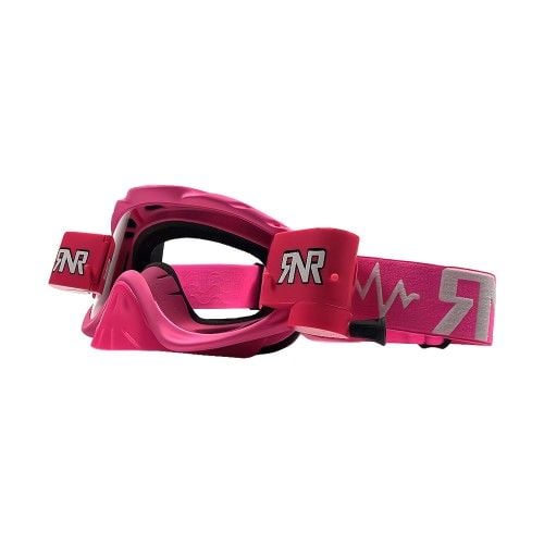 RNR HYBRID MATT PINK FULLY LOADED ROLL OFF, MATT PINK GOGGLE, GH490, ROLL & TEAR OFF