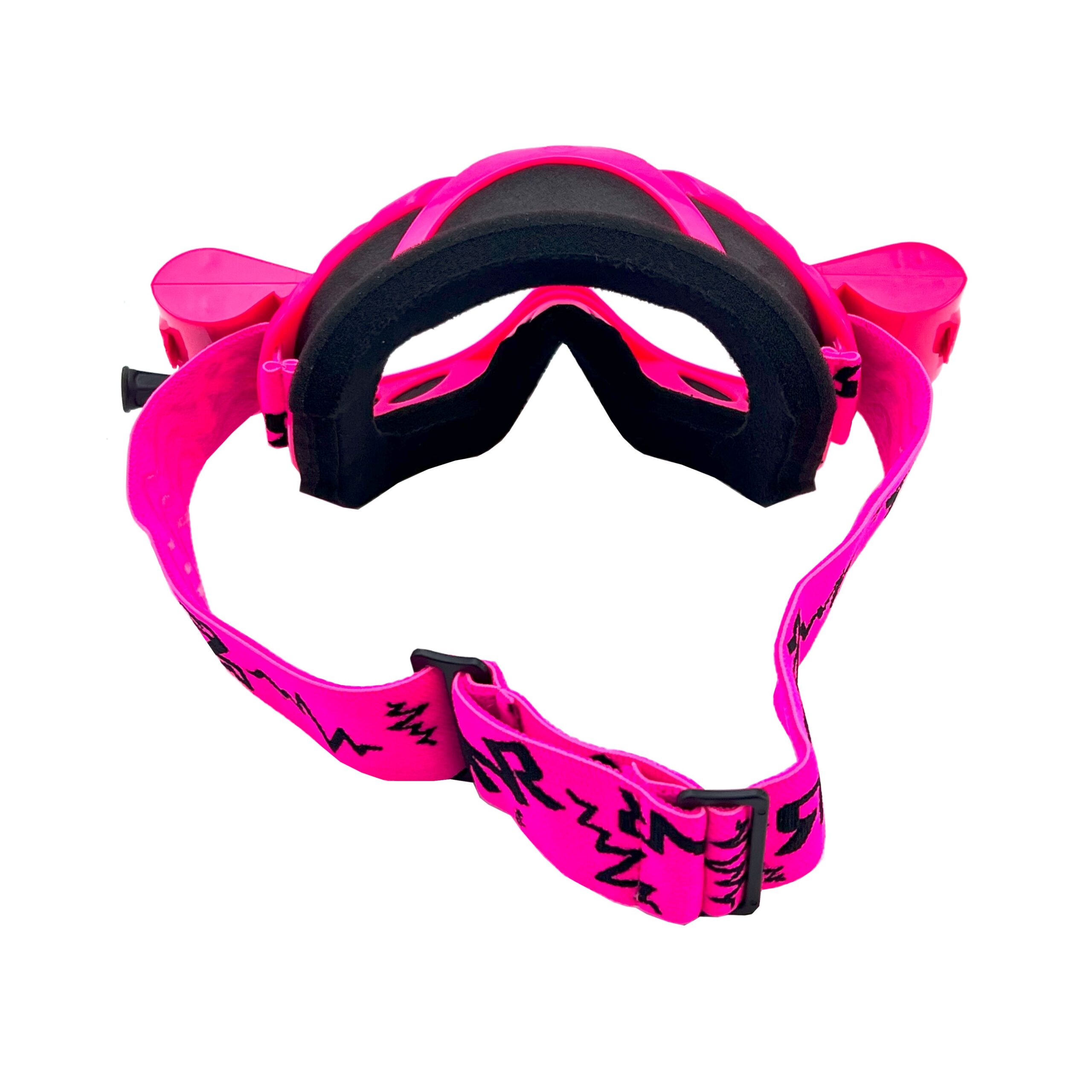 RNR HYBRID NEON PINK FULLY LOADED ROLL OFF, NEON PINK GOGGLE, GH69, ROLL & TEAR OFF - Image 2