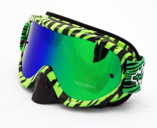 RNR HYBRID WILD GN/BK MIRRORED LENS, WILD GREEN & BLACK GOGGLE, GH367M, MIRRORED LENS