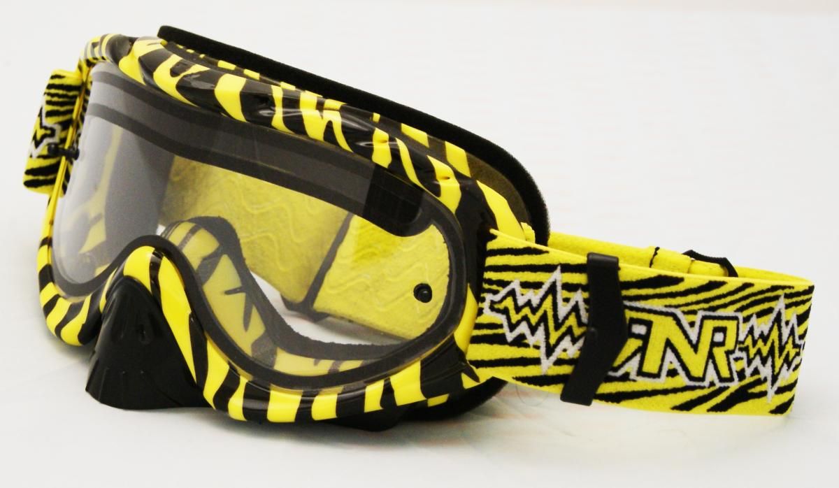RNR HYBRID WILD YL/BK VENTED LENS, WILD YELLOW & BLACK GOGGLE, GH368DV, VENTED LENS