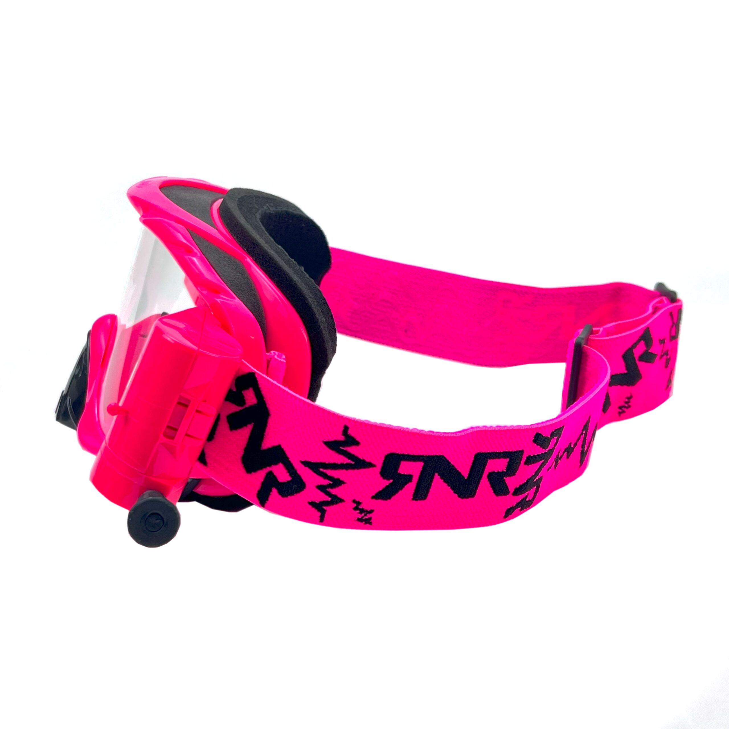 RNR HYBRID NEON PINK FULLY LOADED ROLL OFF, NEON PINK GOGGLE, GH69, ROLL & TEAR OFF - Image 3