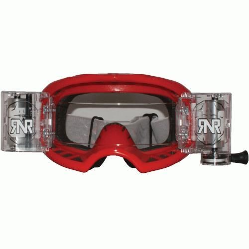 RNR COLOSSUS RED WVS-V.2 48mm, RED GOGGLE, WIDE VISION SYSTEM, GXC45, ROLL & TEAR OFF