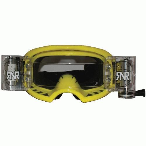 RNR COLOSSUS YELLOW WVS 48mm, YELLOW GOGGLE, WIDE VISION SYSTEM, GXX48, ROLL & TEAR OFF