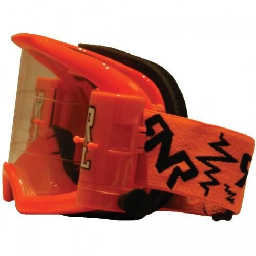 RNR COLOSSUS NEON ORANGE XL ROLL & TEAR OFF, NEON ORANGE GOGGLE, 36MM ROLL OFF, GX66XL, ROLL & TEAR OFF