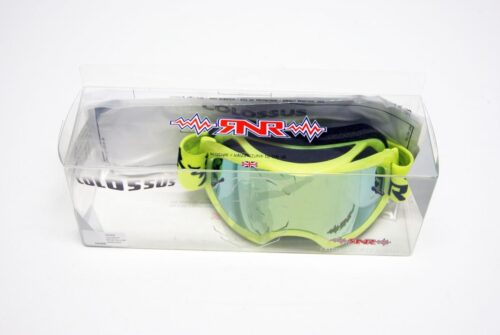 RNR COLOSSUS NEON YELLOW MIRRORED LENS, NEON YELLOW GOGGLE, GX68M, MIRRORED LENS