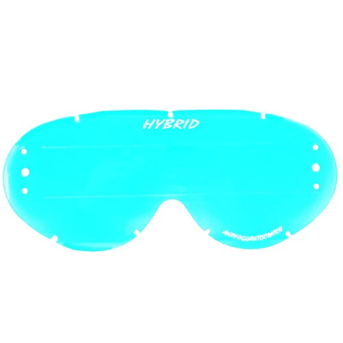 HYBRID XL ROLL OFF LENS BLUE RAISED STRIP, ANTI FOG, ANTI SCRATCH, LBR201RXL