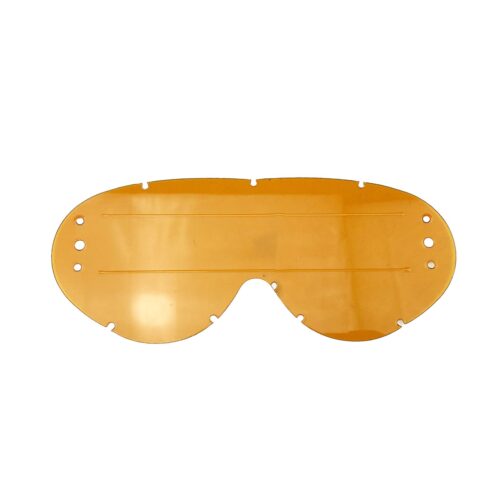 HYBRID ROLL OFF LENS ORANGE RAISED STRIP, ANTI FOG, ANTI SCRATCH, LOR201R