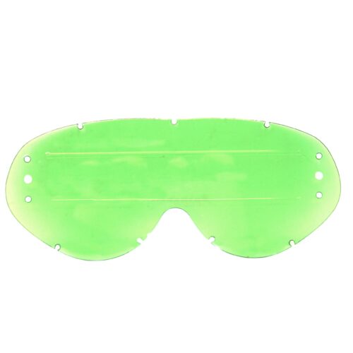 HYBRID ROLL OFF LENS GREEN RAISED STRIP, ANTI FOG, ANTI SCRATCH, LGR201R