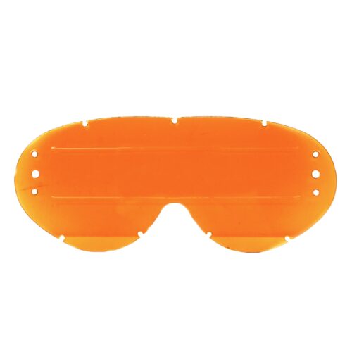 HYBRID XL ROLL OFF LENS ORANGE RAISED STRIP, ANTI FOG, ANTI SCRATCH, LOR201RXL