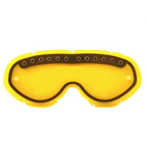 HYBRID TEAR OFF VENTED LENS YELLOW, ANTI FOG, ANTI SCRATCH, DVY201