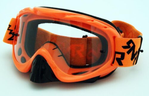 RNR HYBRID NEON ORANGE TEAR OFF, NEON ORANGE GOGGLE, GH66TO, TEAR OFF
