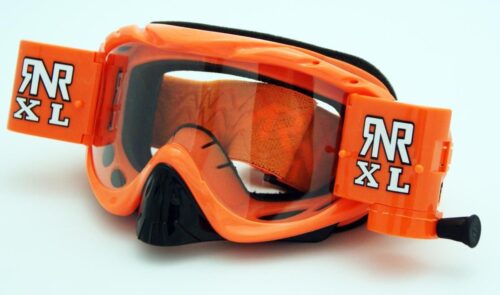 RNR HYBRID NEON ORANGE XL 36mm, NEON ORANGE GOGGLE, GH66XL, ROLL & TEAR OFF