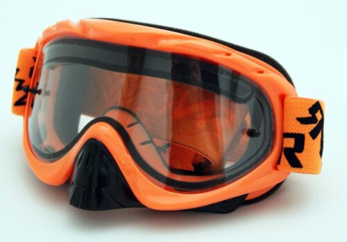 RNR HYBRID NEON ORANGE TEAR OFF, NEON ORANGE GOGGLE, VENTED LENS, GH66DV, TEAR OFF