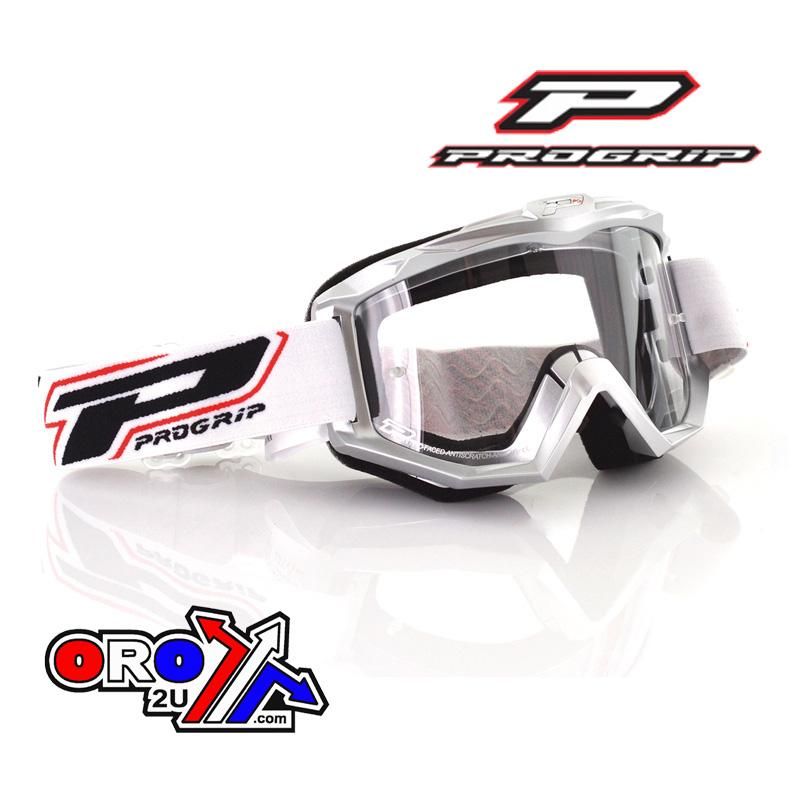 PROGRIP ATZAKI GOGGLE SILVER WITH CLEAR LENS, PG3201 SILVER