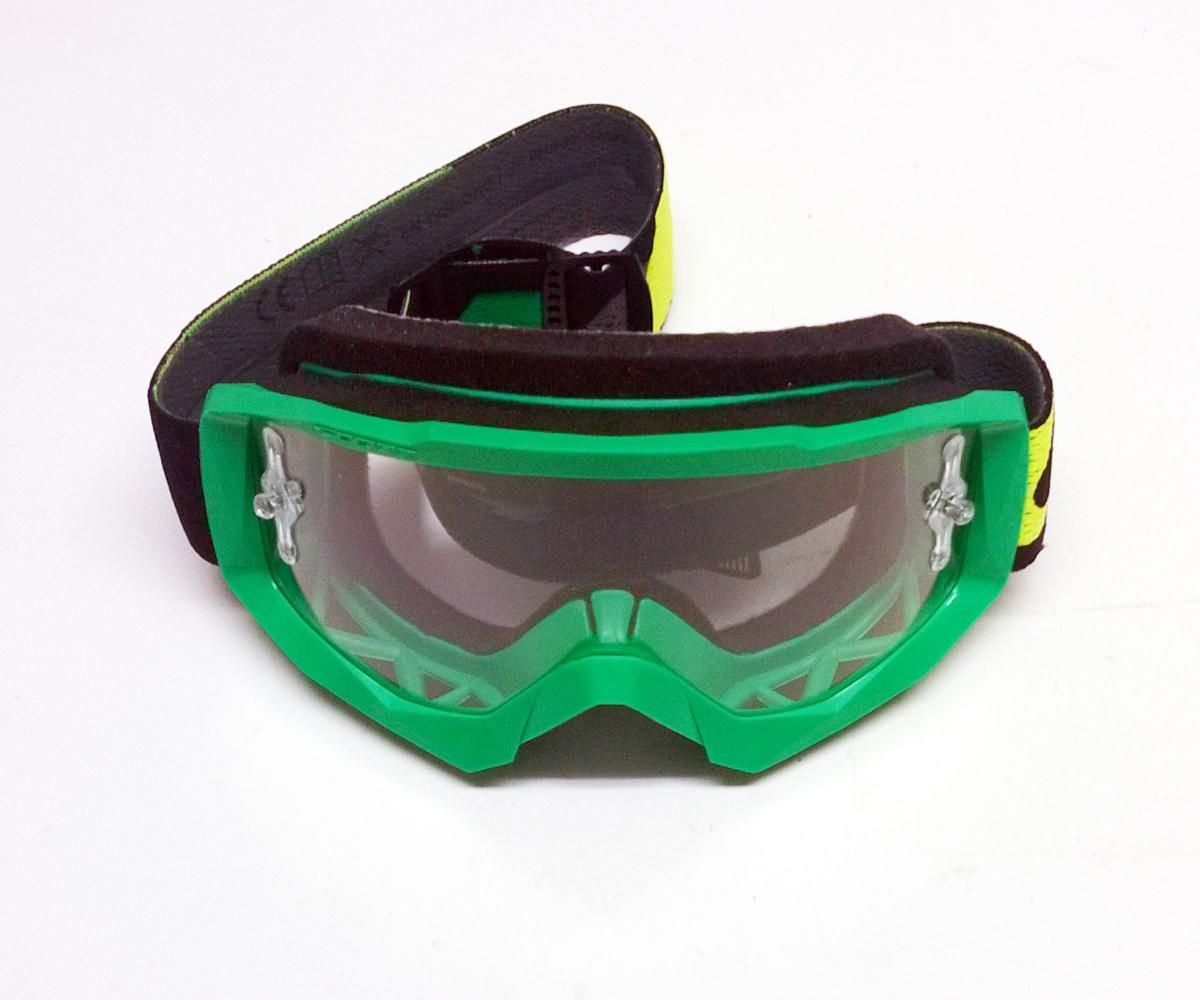 SCOTT HUSTLE GOGGLES CLEAR LENS, GREEN/BLACK, SC084117
