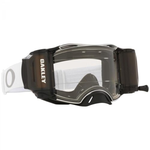 OAKLEY AIRBRAKE MX TUFF BLOCKS WHITE, CLEAR LENS INC ROLL OFFS OA OO7046-C5, OA OO7046-C5