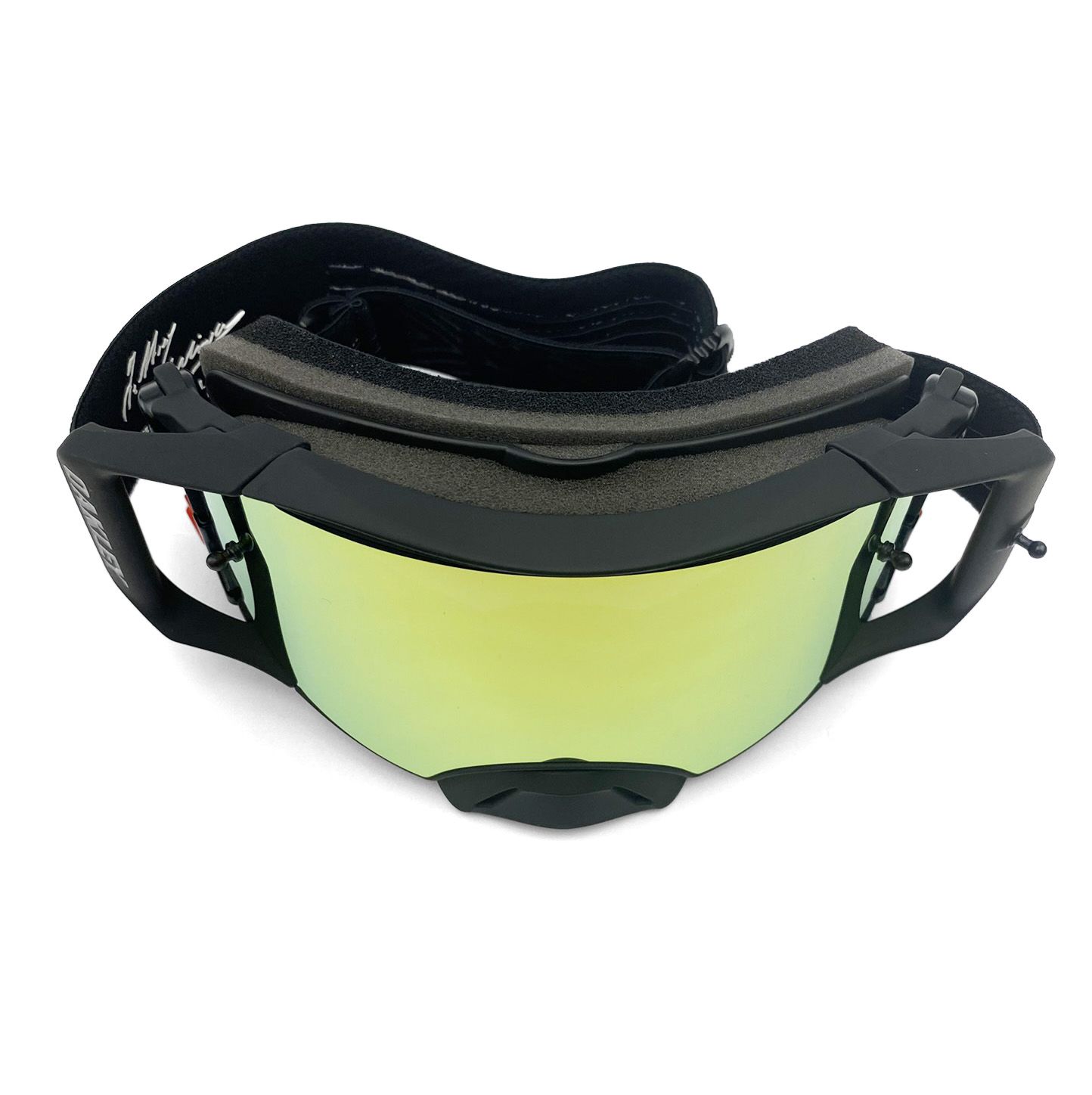 OAKLEY AIRBRAKE MX HERLINGS SIGNATURE BLACK/GOLD, 24K IRIDIUM LENS - Image 6