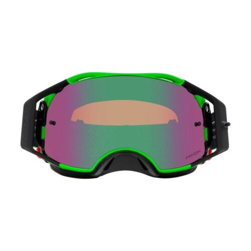 OAKLEY AIRBRAKE MX MOTO GREEN B1B GREEN/GREEN, PRIZM MX JADE IRIDIUM LENS