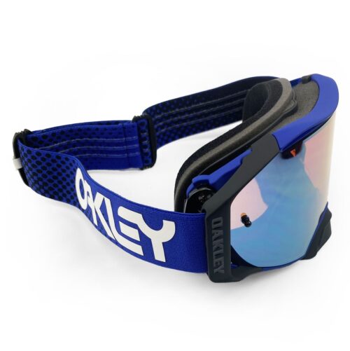 OAKLEY AIRBRAKE MX MOTO BLUE B1B BLUE/BLUE, PRIZM MX SAPPHIRE IRIDIUM LENS