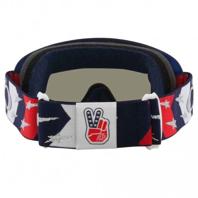 OAKLEY O-FRAME MX TROY LEE DESIGN RWB STARS BLUE/DARK SMOKE, DARK GREY LENS