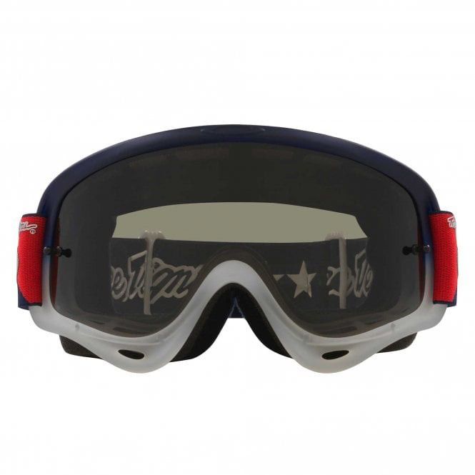 OAKLEY O-FRAME MX TROY LEE DESIGN RWB STARS BLUE/DARK SMOKE, DARK GREY LENS - Image 3