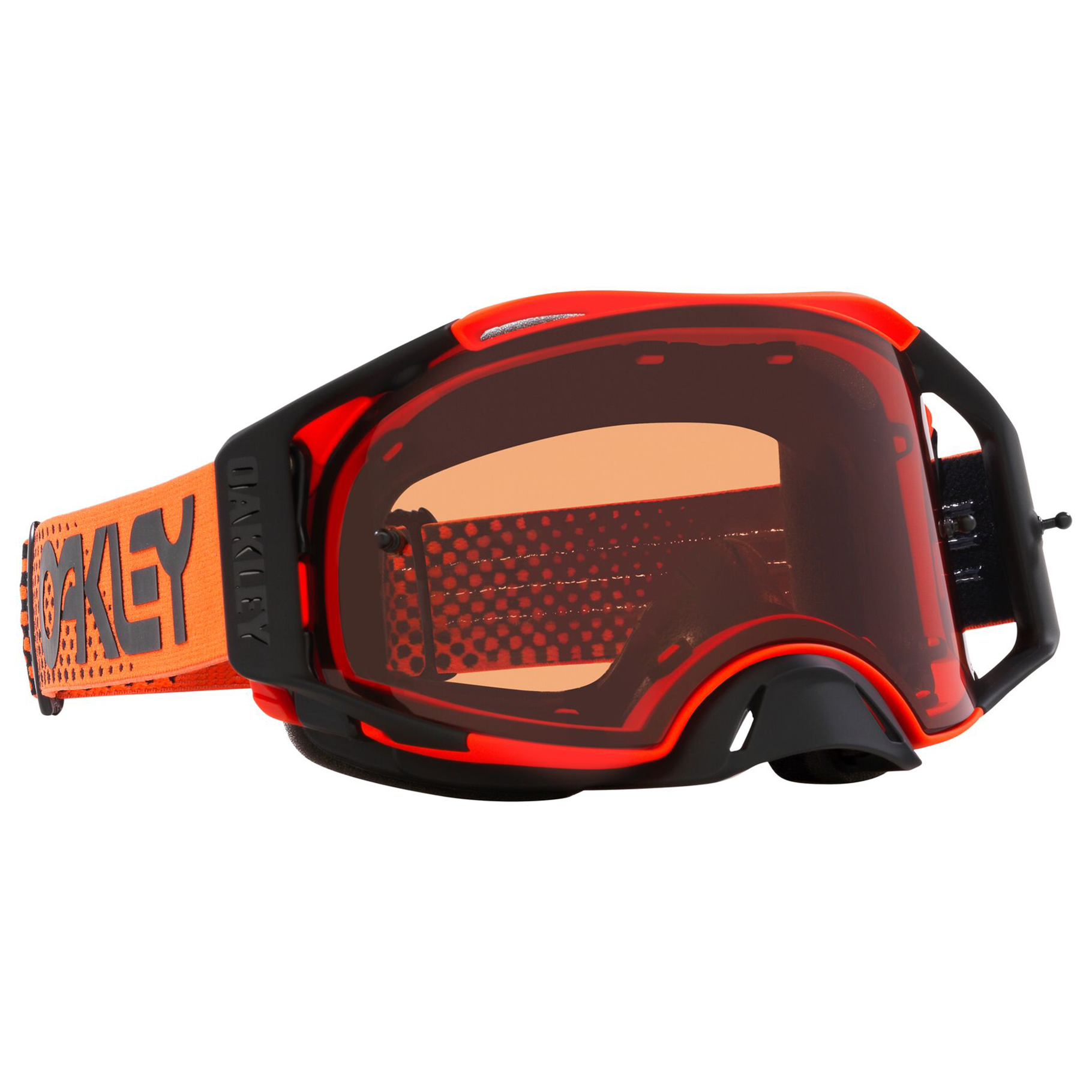 OAKLEY AIRBRAKE MX MOTO ORANGE ORANGE/BRONZE, PRIZM MX BRONZE LENS