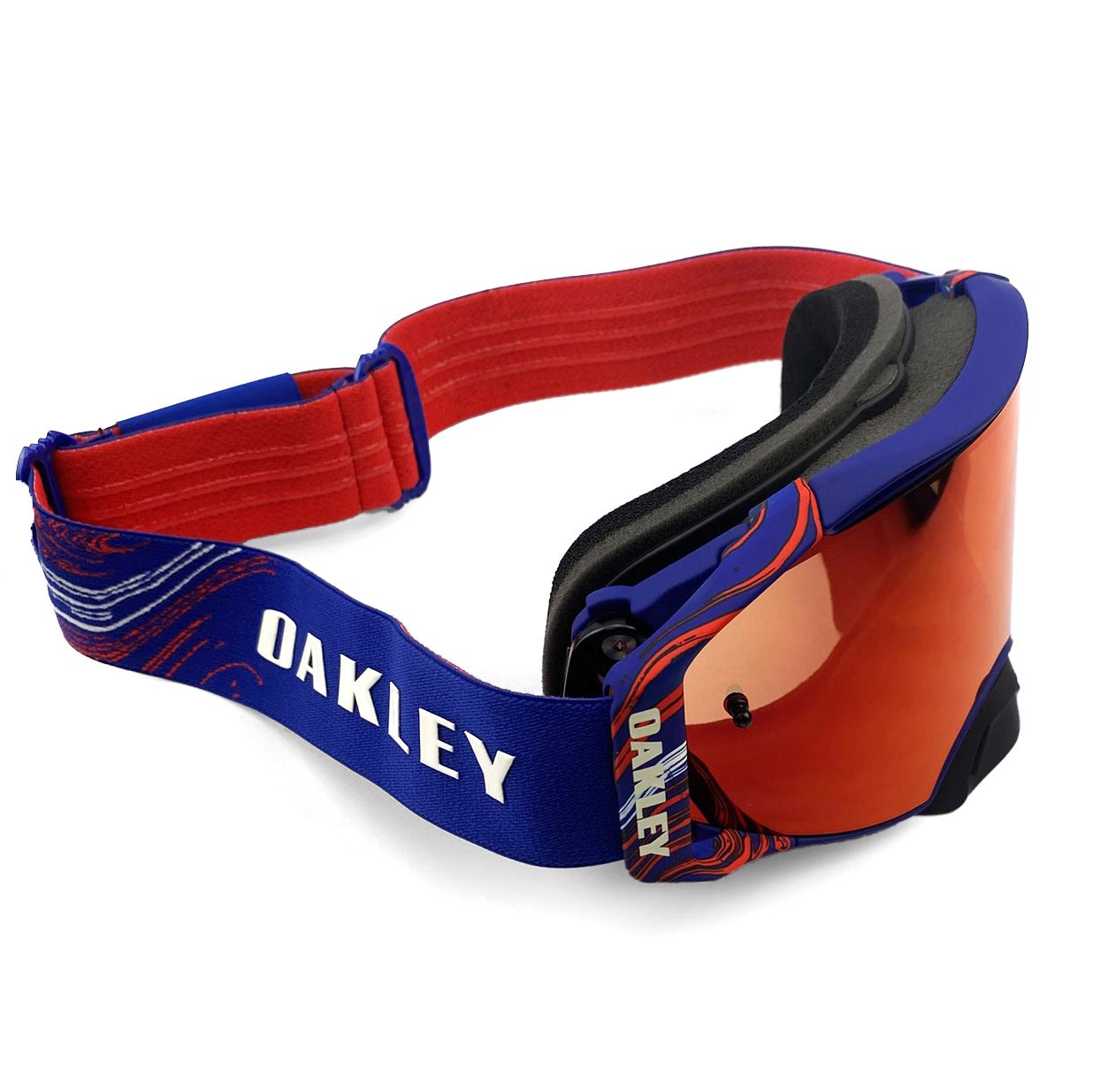 OAKLEY AIRBRAKE MX RENAUX SIGNATURE BLUE/RED, PRIZM MX TORCH IRIDIUM LENS - Image 6