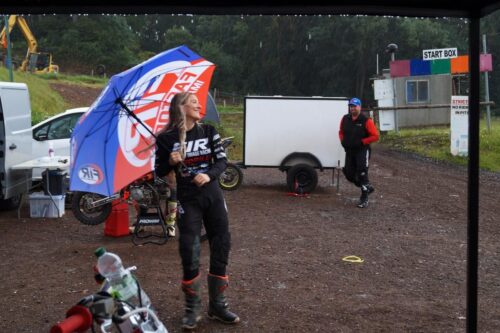 FIR LOGO LARGE OPENING UMBRELLA, BUTTON ACTIVATED