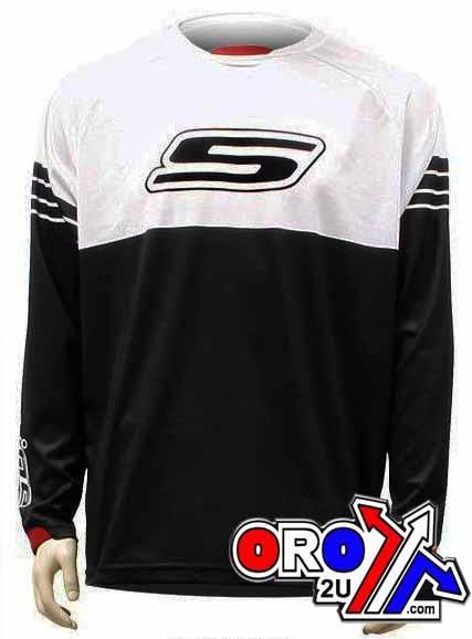 JERSEY S-LINE LAR BLACK/WHITE, JERMX15