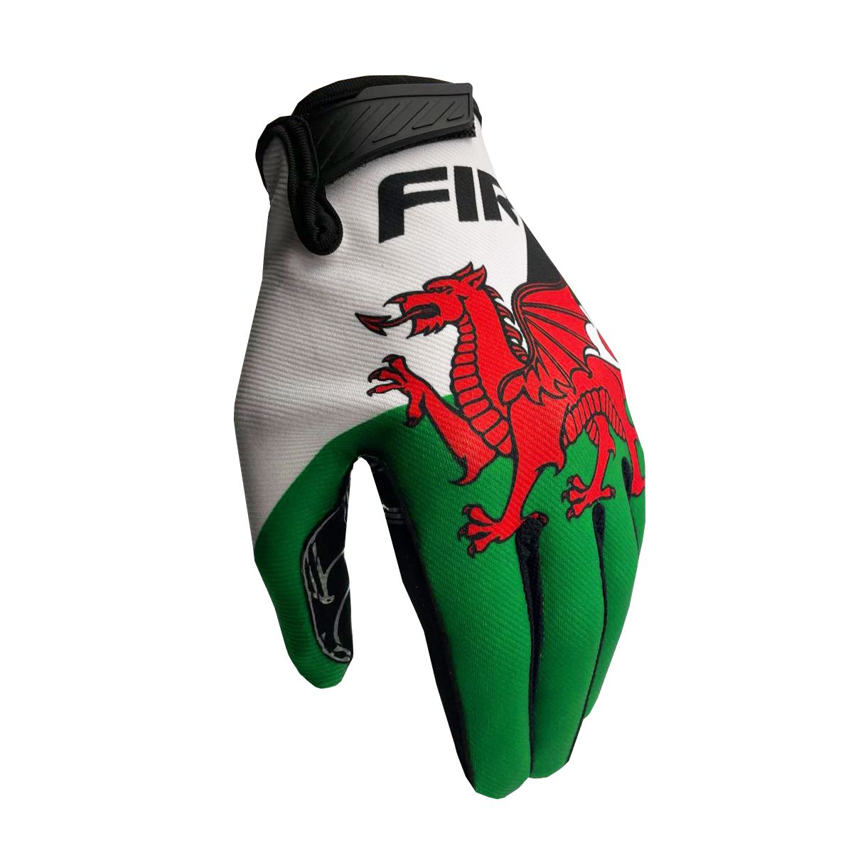 FIR ADULT MX GLOVES - XS - WELSH DRAGON