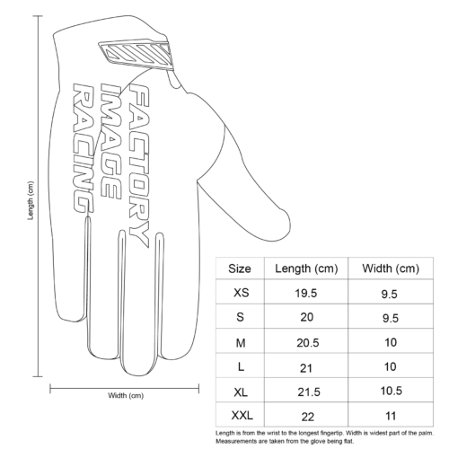 FIR ADULT MX GLOVES – XL – FIR LOGO PATTERN