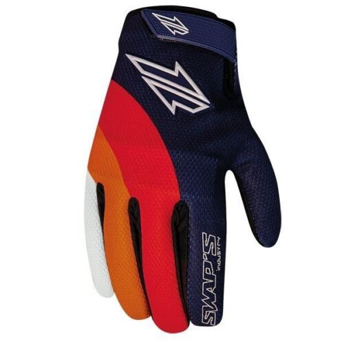 GLOVE MX SWAPS Blue/Red/Orange/White – X-Large, GAN095BROXL