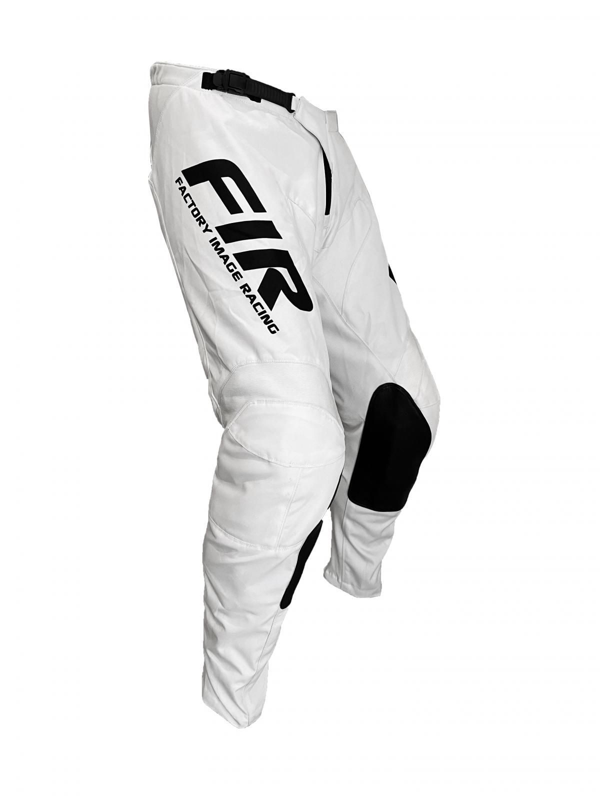 CONTOUR WHITE/BLACK PANTS 30, MX RACE WEAR, ENDURO GEAR