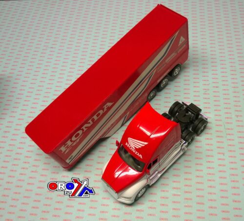 MODEL DIE CAST HRC RACE TEAM TRUCK, KENWORTH T700, RED & WHITE, SCALE 1:32, 10893 NEW RAY