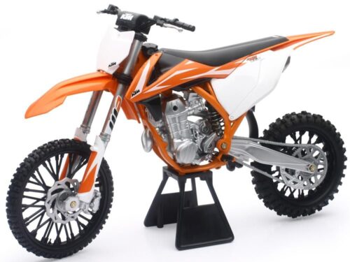 MODEL DIE CAST KTM SX-F 450 2018, ORANGE AND WHITE, SCALE 1:6, NEWRAY 49613
