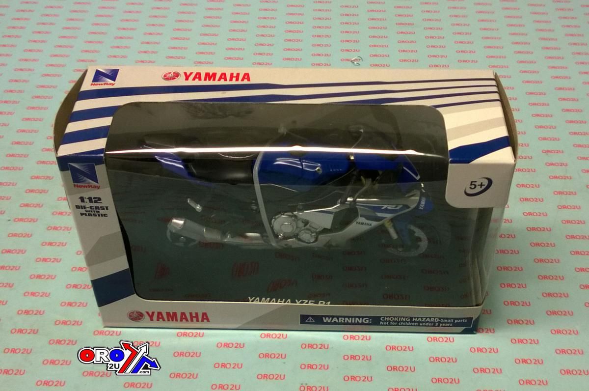 MODEL DIE CAST YAMAHA YZF-R1 2016, BLUE AND SILVER, SCALE 1:12, NEWRAY 57803A - Image 2