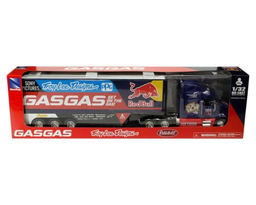 MODEL GASGAS RED BULL TEAM TRUCK, PETERBILT TROY LEE DESIGNS 1:32 SCALE, NEWRAY 11053