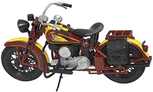 MODEL DIE CAST INDIAN SPORT SCOUT, 1934 CHIEF MOTORCYCLE, SCALE 1:12, NEWRAY 42113