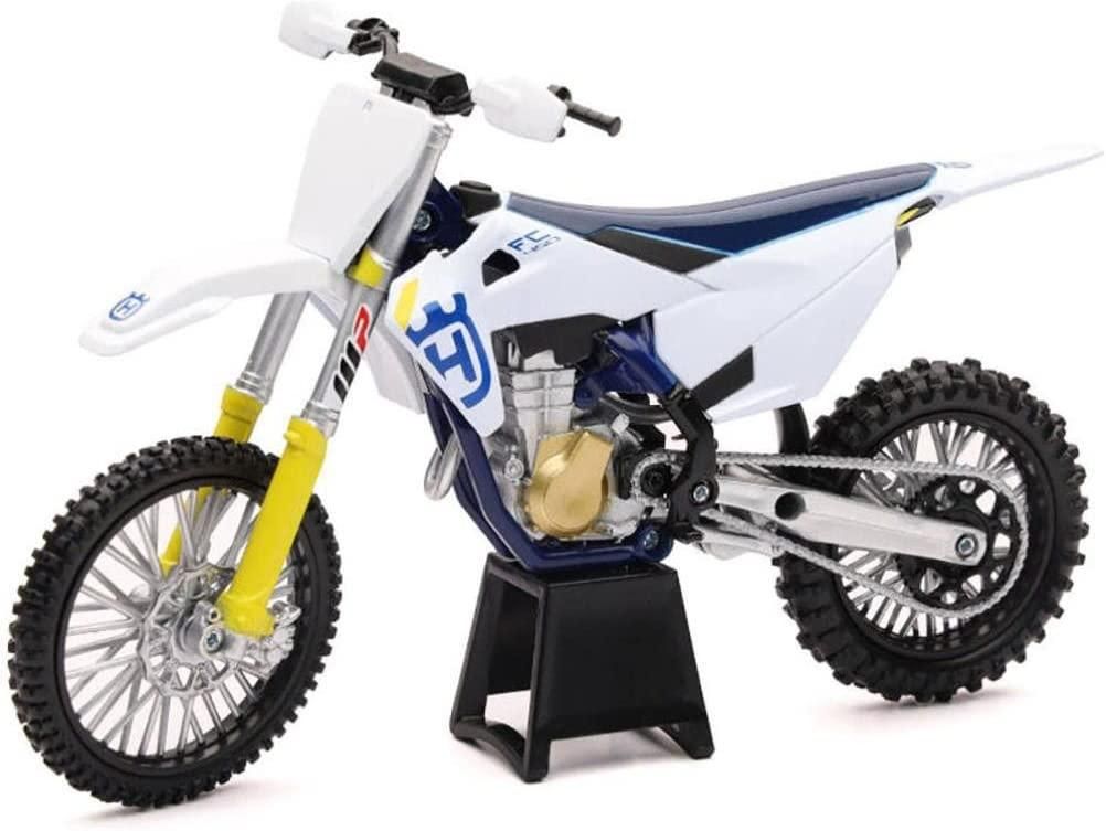 MODEL DIE CAST HUSQVARNA FC 450, WHITE / BLUE, SCALE 1:12, NEWRAY 58153 - Image 2