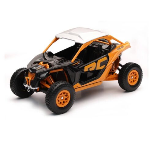 MODEL DIE CAST CAN-AM MAVERICK TURBO, ORANGE AND BLACK, SCALE 1:18, NEWRAY 58283