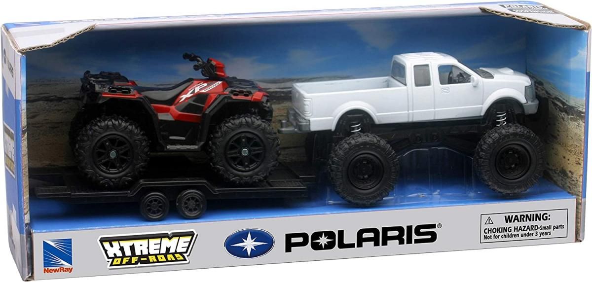 MODEL DIE CAST OFFROAD PICK UP, WITH POLARIS SPORTSMAN XP1000 EPS, SCALE 1:32, NEWRAY 50086 - Image 2