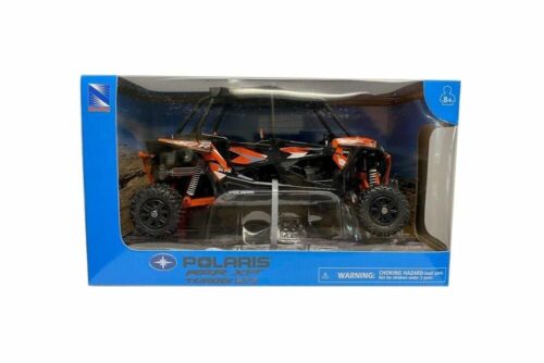 MODEL DIE CAST POLARIS RZR XP4, TURBO EPS, ORANGE & BLACK, SCALE 1:18, NEWRAY 57843A