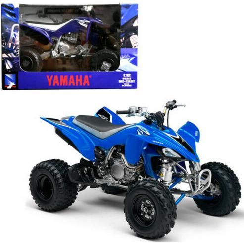 MODEL DIE CAST YAMAHA YFZ 450, 2005, BLUE, SCALE 1:12, NEWRAY 42833A