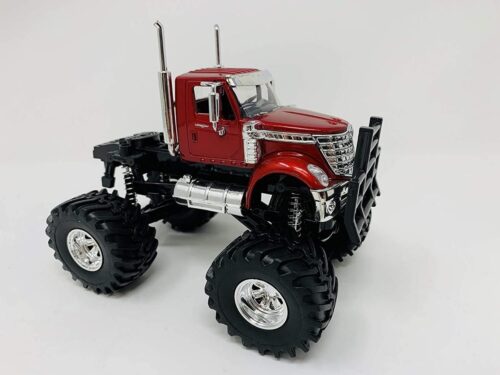 MODEL DIE CAST INTERNATIONAL LONESTAR, TRUCK, RED AND BLACK, SCALE 1:43, NEWRAY 54576