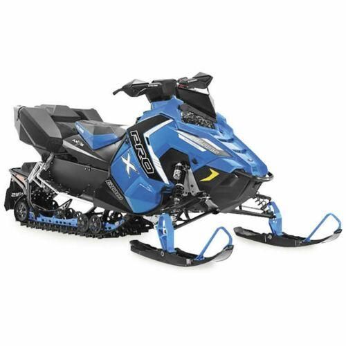 MODEL DIE CAST POLARIS 800 SWITCHBACK, PRO-X SNOWMOBILE, BLUE & BLACK, SCALE 1:16, NEWRAY 57783B