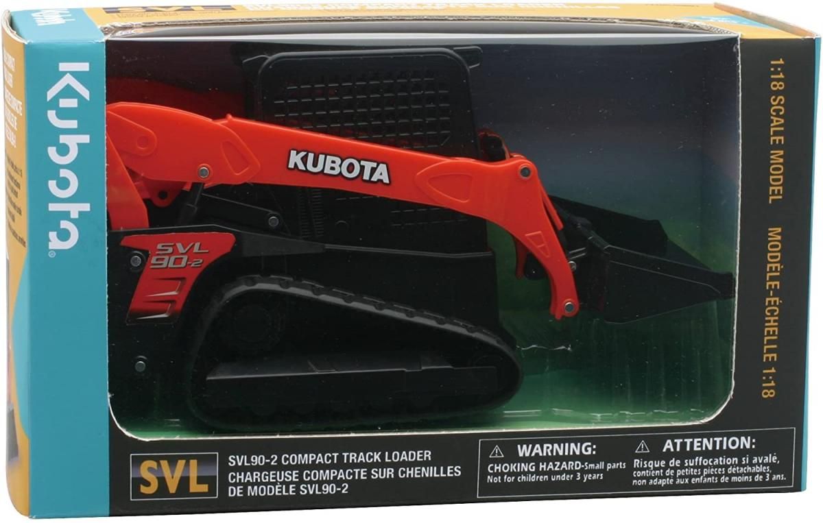 MODEL KUBOTA COMPACT TRACK LOADER, SVL90, ORANGE AND BLACK, SCALE 1:18, NEWRAY SS-33173