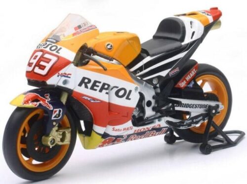 MODEL DIE CAST REPSOL HONDA TEAM, RC213V MARC MARQUEZ #93, SCALE 1:12, NEWRAY 57753