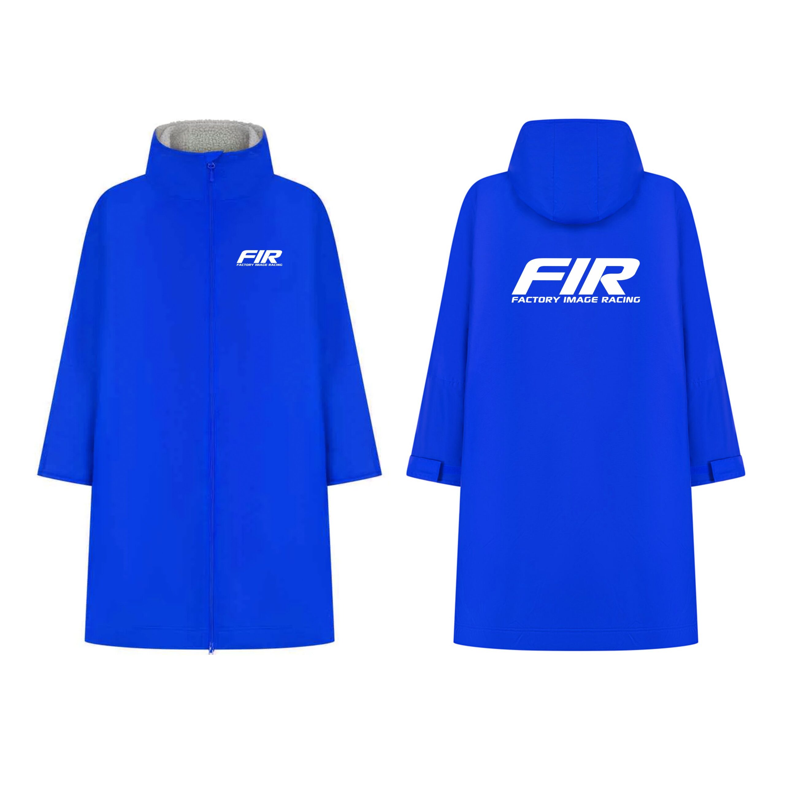 CHANGING DRY ROBE – FIR TEXT – BLUE – ADULT ONE SIZE
